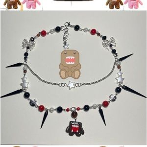 *ੈ✩‧₊˚ DOMO NECKLACE/CHOKER *ੈ✩‧₊˚
• 2 in 1 •
•silver jewelry